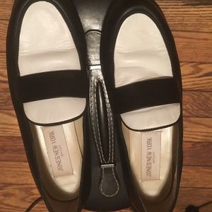 Jones New York B&W Leather Loafers 7.5
